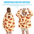 thumbnail image 4 of Wearable Blanket Hoodie for Kids  Oversized Patterns Sweatshirt Blanket With Pocket  4-12YR, 4 of 8