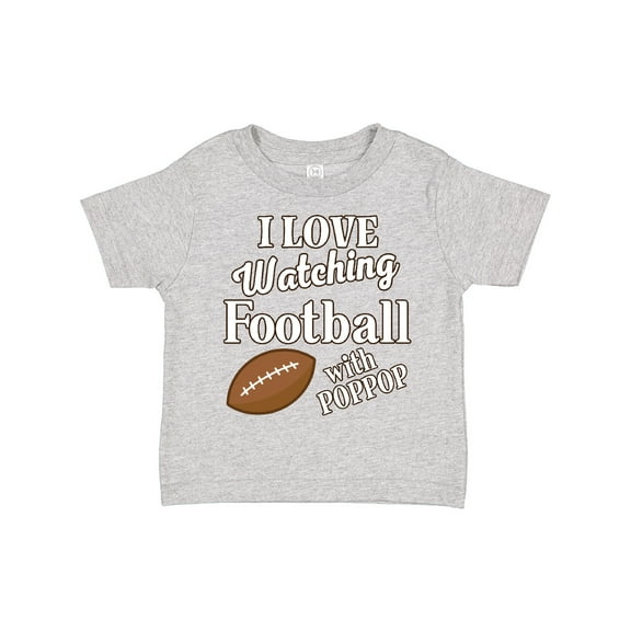 Inktastic Poppop Football Watching Grandson Boys or Girls Toddler T-Shirt