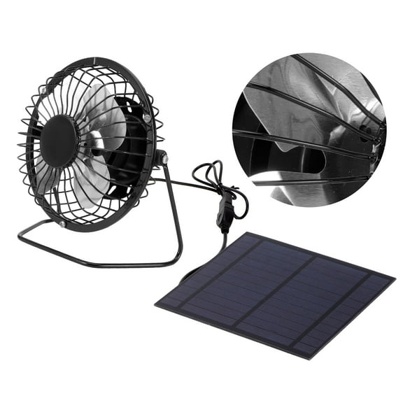Fyydes Dioche Portable 1/111 HP Solar Panel Cooling Fan
