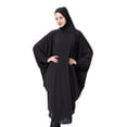 thumbnail image 4 of Tauxra Women's Long Hooded Robe Solid Color Casual Robe for Women Long Sleeve Housecoat with Hood Daily Lounge Robe, 4 of 6