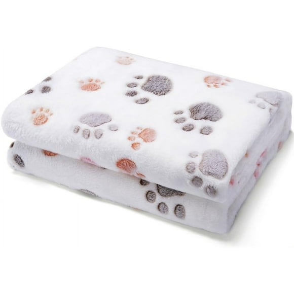 Soft Comfortable Pet Blanket Paw Mat Dogs, Cats (Beige)