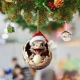 thumbnail image 3 of Holloyiver 2023 Dragon Baby Christmas Tree Hanging Ornament, 2D Acrylic Dragon Figurines Holiday Pendant Cute Cartoon Car Backpacks Ornaments Xmas Home Party Decor, 3 of 4