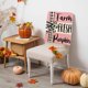thumbnail image 1 of Funda de Silla de Otoño, 1 Pieza, Funda Protectora Elástica para Silla de Comedor de Acción de Gracias, Lavable, Adecuada para Restaurantes, Hoteles, Fiestas y Bodas., 1 of 6