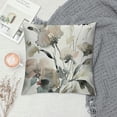 thumbnail image 2 of PHYHOO Brown White Grey Pillow Covers  Flower Throw Pillow Cover for Couch Modern Decorative Watercolor Floral Cushion Cover for Sofa Bedroom Living Room Farmhouse Home Decor, 2 of 5