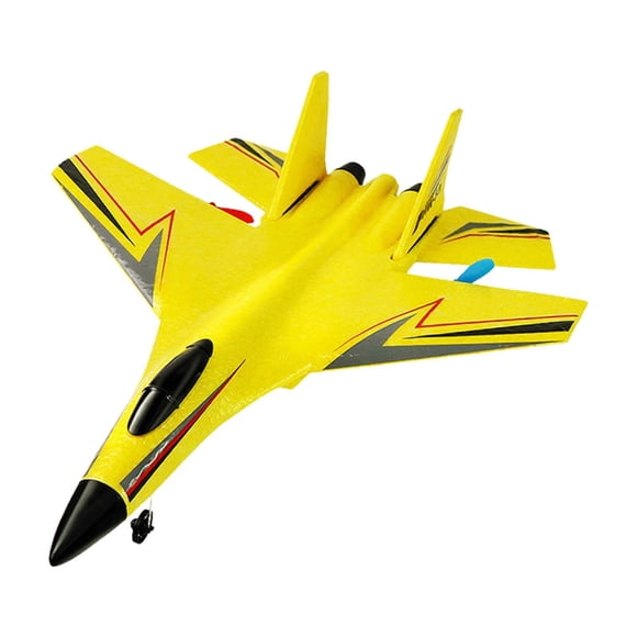 Planeador de Avión de ala fija Bewildely RC anticolisión amarillo