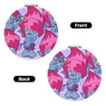 thumbnail image 2 of Pofeuu Trolls Band Together for Portable Pocket Makeup Mirror PU Cover Compact Travel Mirror with Normal and Magnifying Double Sided Glass-Round Shape, 2 of 9