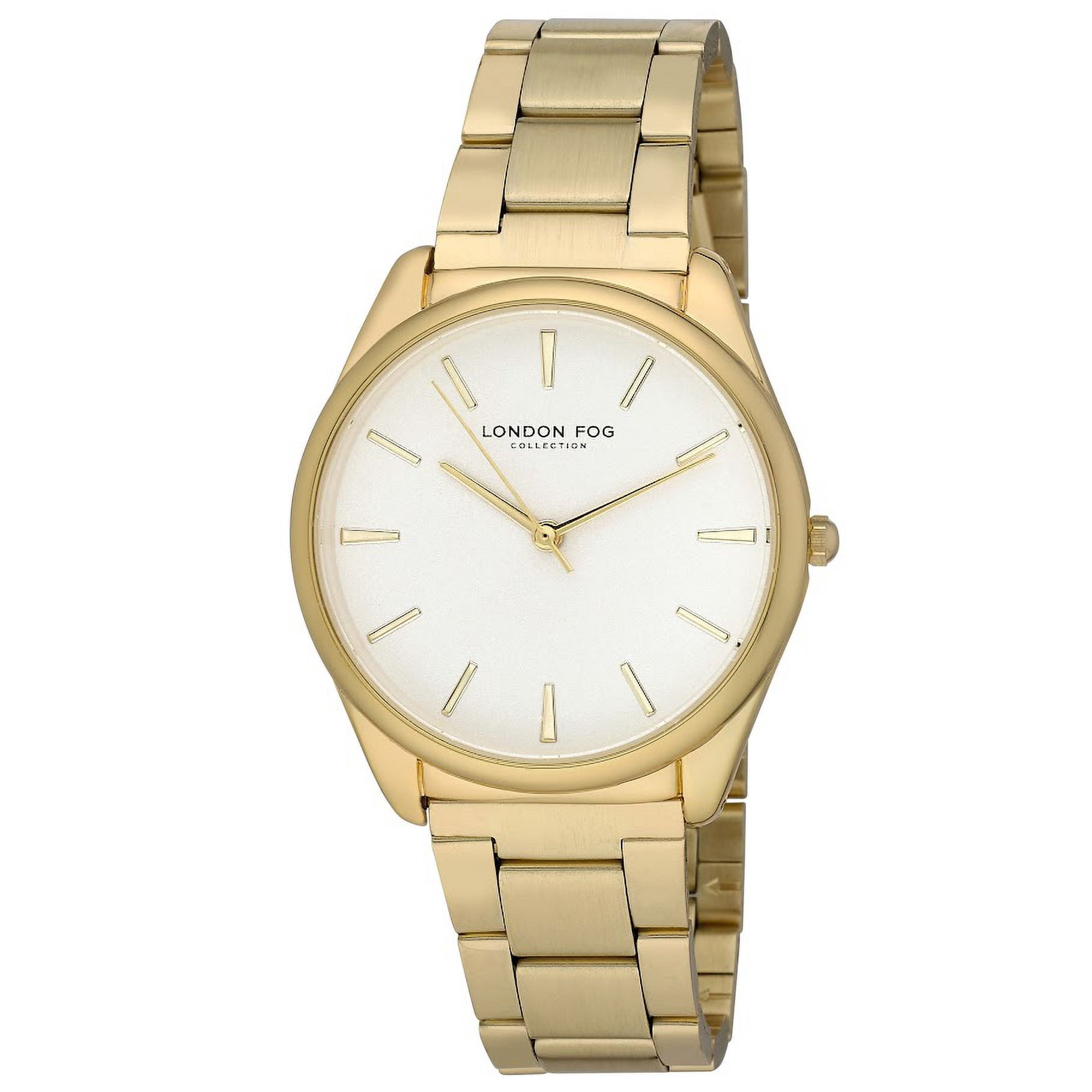 London Fog Collection Womens Watch Two Tone with Champagne Dial NWT London Fog Glasgow 40mm Brilliant Two Tone Gold Bracelet  main image 3