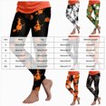 thumbnail image 3 of HCNTES Halloween Leggings for Women Pumpkin Skeleton Witch Ghost Printed Tights High Waisted Soft Stretchy Yoga Pants (1-Orange,XXL), 3 of 7