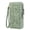 Green, variant on GOIACII Women's Wallet Wristlet Ladies Phone Purse RFID Blocking Large Card Holder Double Zip Grip Strap Vegan Leather