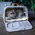 thumbnail image 4 of 2024 Bolsa para gatos con ventilación, jaula para gatos, portátil, gran capacidad, nave espacial, mascotas, perros pequeños, bolsa, mochila, suministros para mascotas, 4 of 4