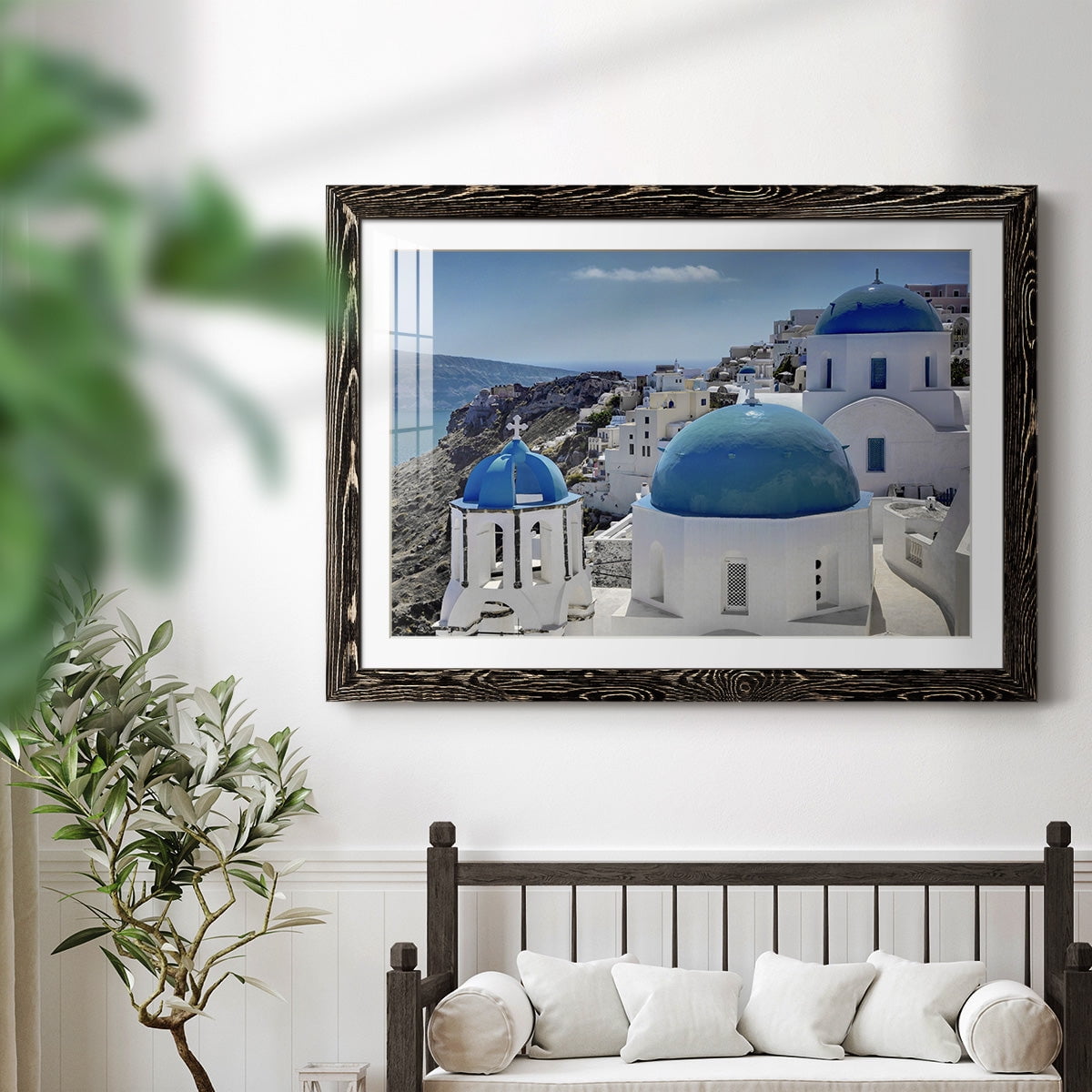 Santorini Saturday-Premium Framed Print - Ready to Hang