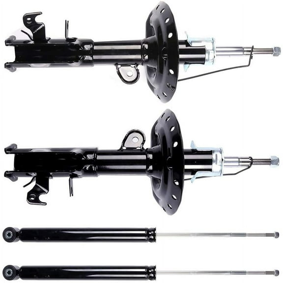 CCIYU 4 x Front Rear Struts Shock Absorbers Fit for 2009 2010 2011 2012 2013 for Honda Fit 338001 72659 338002 72660 348016 5682