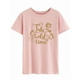 thumbnail image 3 of ZXSXSY Women's Graphic Tee TALE AS OLD AS TIME Letter Printed Crew Neck Short Sleeve T-Shirts, 3 of 5