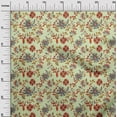 thumbnail image 3 of oneOone Cotton Poplin Lime Fabric Floral Sewing Fabric By The Yard Printed Diy Clothing Sewing Supplies 42 Inch Wide, 3 of 4