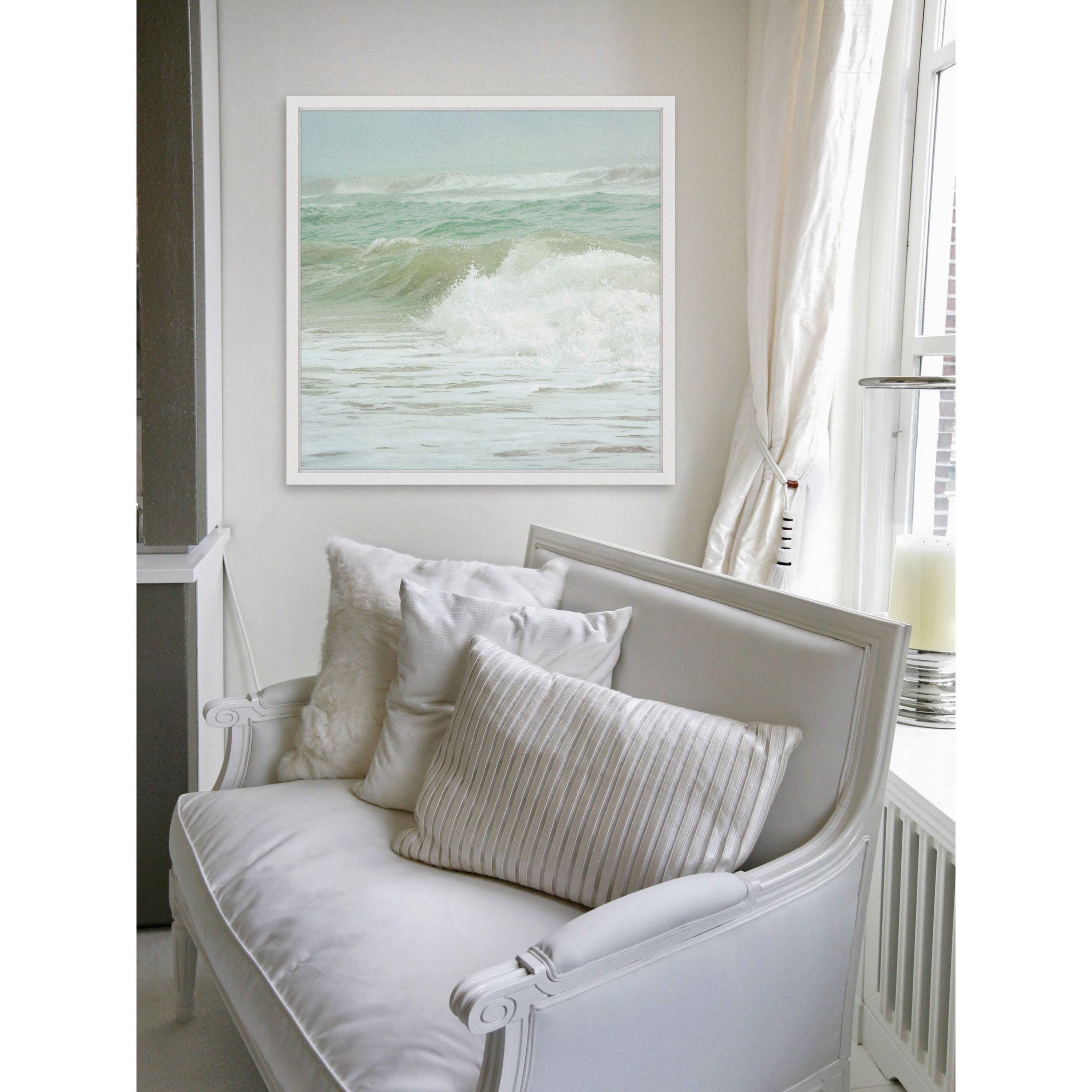 The Power of Sea Framed Painting Print