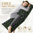 thumbnail image 5 of Picia Space Rockets Body Pillow Cover - Super Soft Microfiber 20x54 Body Pillow Case - Envelope Closure, Wrinkle, Stain Resistant Body Pillow Cover,Elegant Bedding, 5 of 8