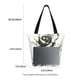 thumbnail image 3 of Balery Black And White Rose Bolsa de Hombro con Diseño, Bolsa Grande y Duradera, Bolsa Versátil para Compras, 3 of 6