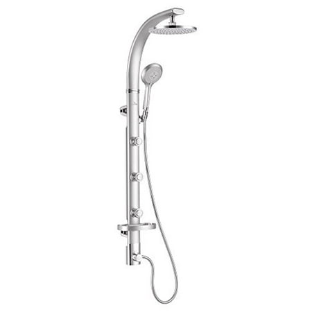 Pulse Showerspas Bonzai Shower System with 8'' Rainshower Head, Multifunction Handshower and 3 Body
