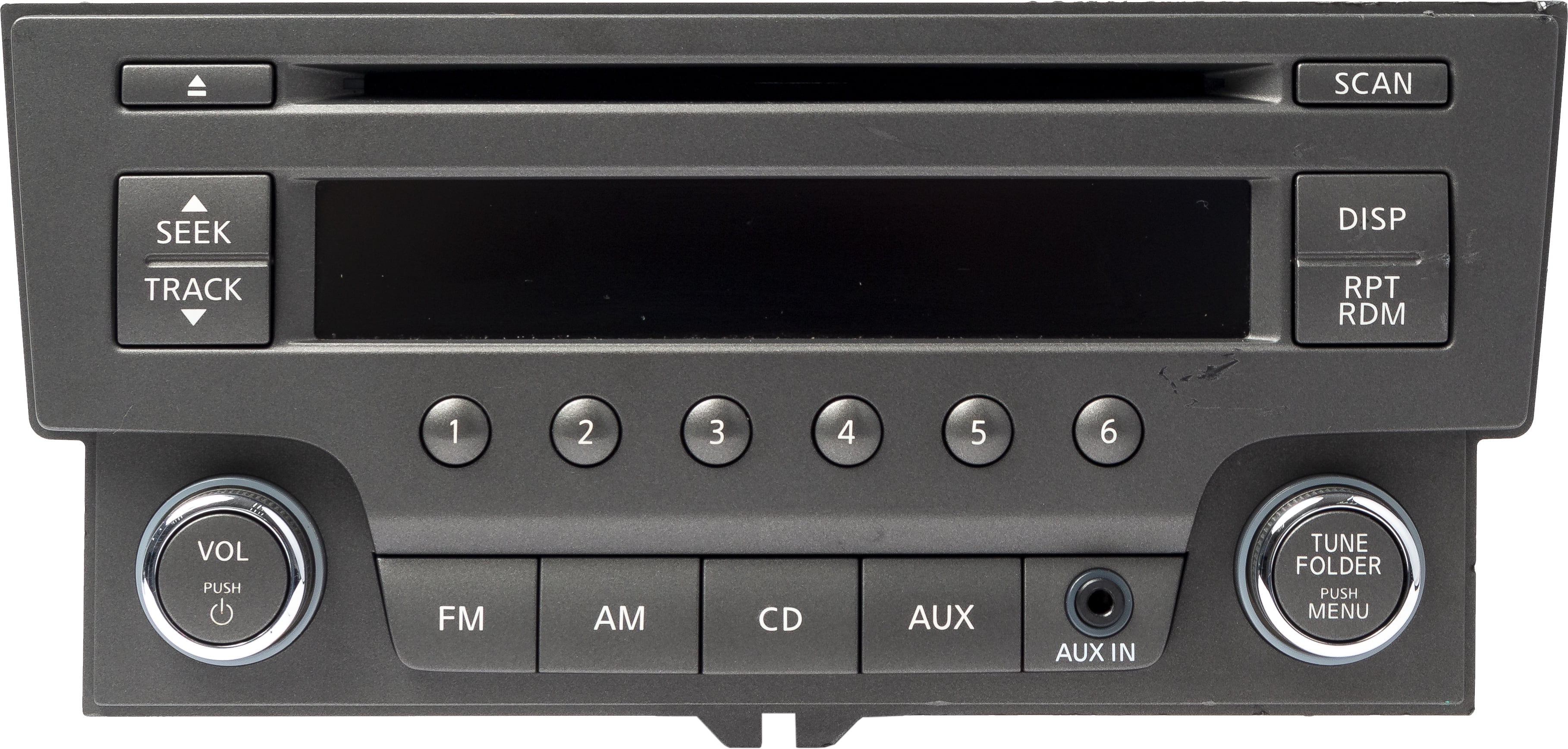 Restored 2013-2014 Nissan Sentra AMFM Radio Receiver Single Disc CD MP3 Player 281853RA2A (Refurbished)