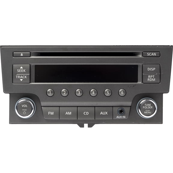 Restored 2013-2014 Nissan Sentra AMFM Radio Receiver Single Disc CD MP3 Player 281853RA2A (Refurbished)
