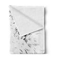 thumbnail image 2 of Animal Soft Flannel Fleece Blanket, Polar Bear Profile Engraved Ink Drawing Grizzly Furry Wildlife in North Zoo, Cozy Plush for Indoor and Outdoor Use, 70" x 90", Charcoal Grey White, by Ambesonne, 2 of 5