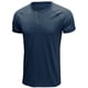 thumbnail image 4 of Moda hombre casual manga corta botón patchwork tops sudaderas blusa Pompotops oipoqjl7099, 4 of 5