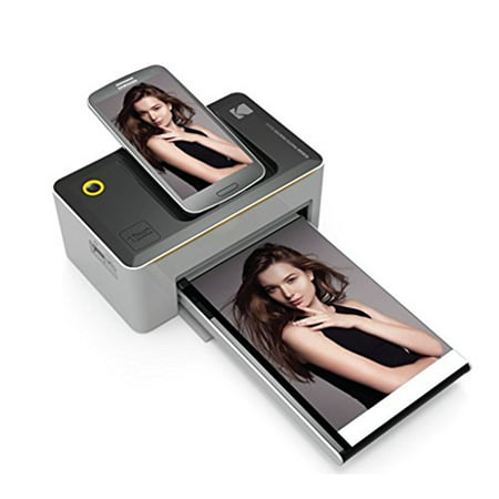 Kodak Dock & Wi-Fi 4x6 Inch Photo Printer with Advanced Patent Dye Sublimation Printing Technology & Photo Preservation Overcoat Layer - Compatible with Android & iOS