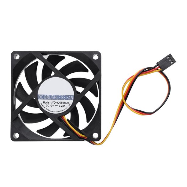 A prueba de agua YD-120806SH 12V 68x68x15mm Ventilador de enfriamiento de CC sin escobillas de bajo ruido Tmvgtek Componentes de Computadoras