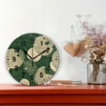 thumbnail image 2 of Yayeee 10" Wall Clock Battery Operated Quartz Round Silent Non-Ticking Home Decor,Beige Abstract, 2 of 6