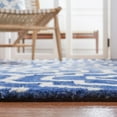 thumbnail image 4 of Safavieh Dip Dye Lairos Distressed Wool Area Rug, Navy/Ivory, 2' x 3', 4 of 11