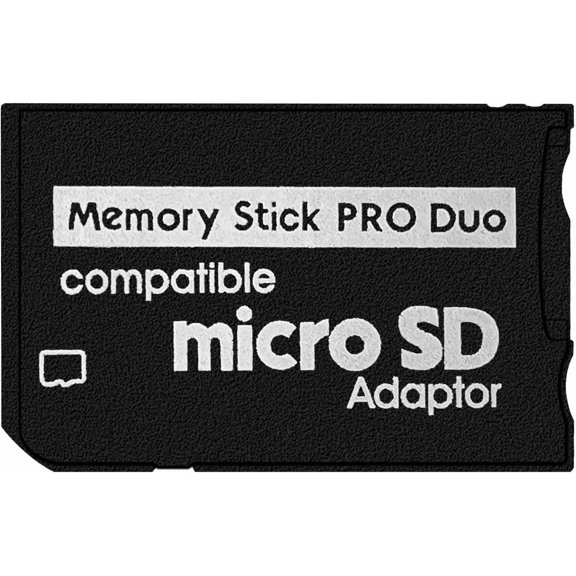 Memory Stick Adapter for PSP, Micro SD to Memory Stick PRO Duo MagicGate Card Compatible with Camera, Handycam, Cell Phone & PSP 1000/2000/3000