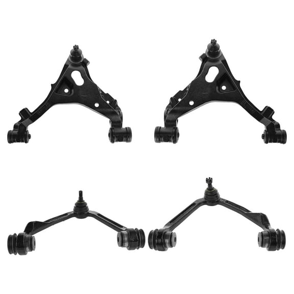 TRQ Front Upper Lower Control Arm Ball Joint 4pc Suspension Kit Set for 4WD F150 PSA66545