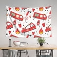 thumbnail image 4 of Xecao Fire Truck Print Tapestry, Wall Hanging Room Funny Decor, Backdrop Room Decor for Bedroom Living Room dormitory, 4 of 8