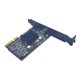 thumbnail image 2 of USB3.2 Gen2x2 20Gbps Pci-e 4x USB C Tarjeta de expansión Reemplazo 3.0 Adaptador Medida duradera 5.9x3.3x1.2 pulgadas Negro Profesional Hugo Tarjeta de expansion, 2 of 7