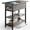 Grey, variant on End Table with Charging Station, Flip Top Side Table with USB Ports and Outlets, Sofa Couch Table Bedside Table for Living Room Bedroom, Narrow Nightstand with Storage Shelves for Small Space