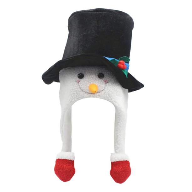 Disfraz navideño de tela con forma de muñeco de nieve para adultos y niños
