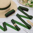 thumbnail image 4 of 2 cintas jacquard bohemias de 15 yardas (13,7 m) cada una, de 1 pulgada (2,5 cm) de ancho, color verde mar medio, estilo étnico, bordadas, de poliéster., 4 of 5