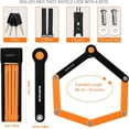 thumbnail image 7 of BIGLUFU Bike Lock Bicycle Scooter Motorcycle Folding Locks with 4Keys, Fold Chain Heavy Duty Alloy Steel Foldable Lock with Mounting Bracket 1pc Straps, 86cm/34" Unfolding, 1.92 lbs, 7 of 7