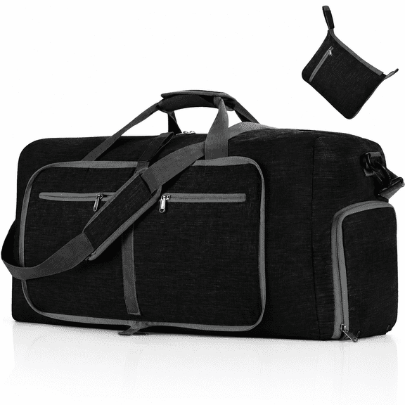 Large Foldable Travel Duffel Bag 65L/85L/115L, Water-Resistant Weekender Bag