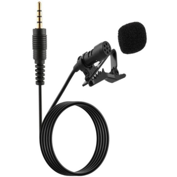 Lavalier Lapel Microphone Complete Omnidirectional Mic for Desktop PC