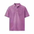 thumbnail image 4 of ZOYOEN Mens Polo Shirts with Pocket- Summer Short Sleeve Casual Vintage Performance Shirts Pink Size 3XL, 4 of 6