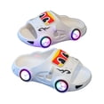 thumbnail image 4 of CYRBOKO Kids LED Light Up Slippers, Gift Loungewear Open Toes Non-Slip Boys Girls Funny Slippers White Size 12.5 (Little Kids), 4 of 9