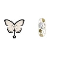 thumbnail image 1 of Espejo decorativo de mariposa de acrílico para oficina, comedor, habitación infantil, pasillo, armario, entrada, pasillo., 1 of 8
