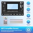 thumbnail image 2 of Placa Decodificadora de MP3 Bluetooth para Coche con Pantalla LCD, Módulo de Audio MP3, Altavoz, Compatible con Radio FM, Entrada AUX, USB y Reproductor de MP3., 2 of 5