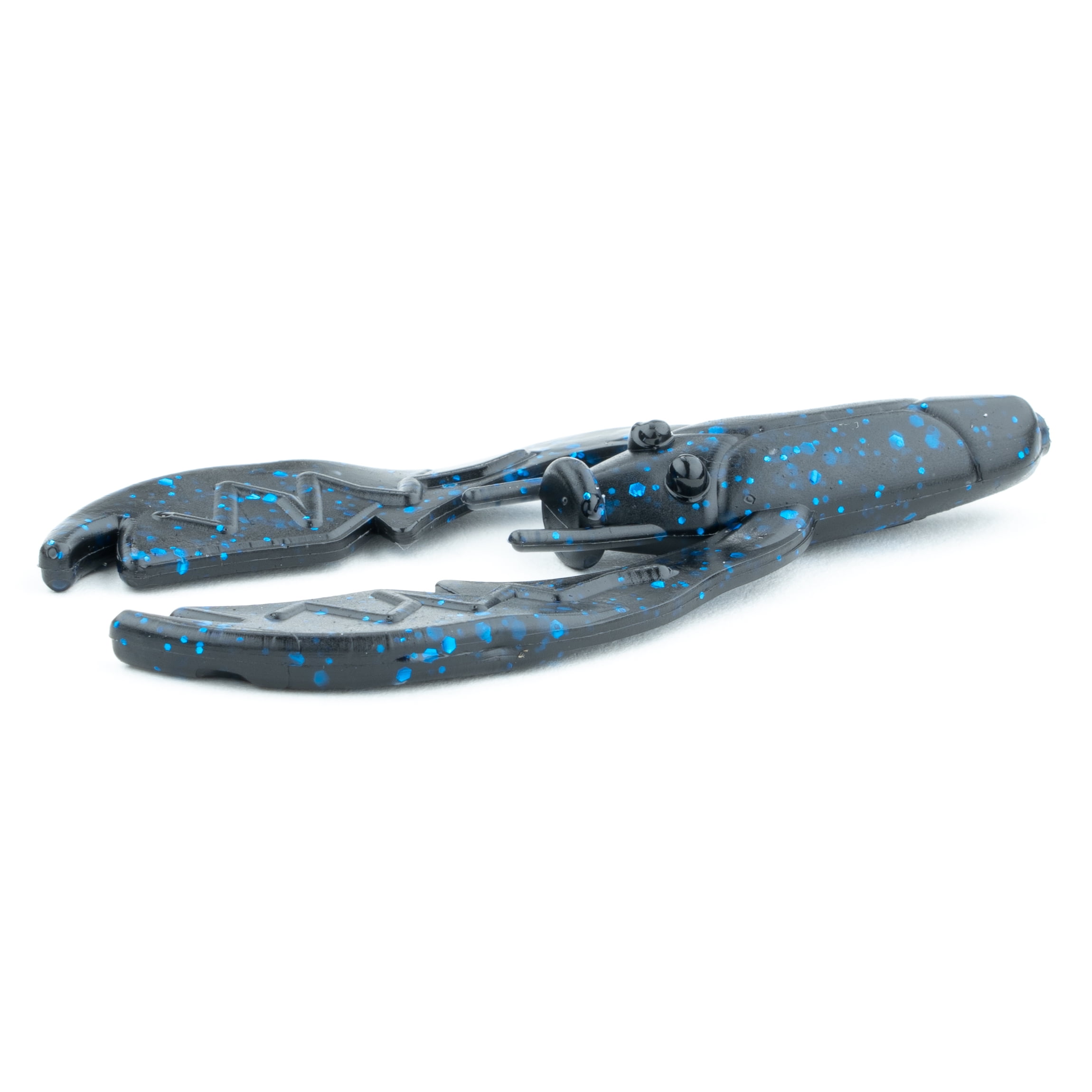 (2 pack) NetBait Paca Chunk Black Blue Flake, Crawfish Freshwater Fishing Soft Baits, 6 pieces