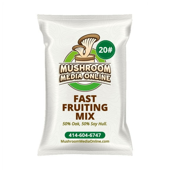 Fast Fruiting aka Masters Mix (50% Oak/50% Soy Hull Mushroom Growing Pellets) - 20 Pounds