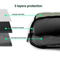 thumbnail image 3 of ZICANCN Laptop Case 13 inch, Simple Orange Green Stripe Work Shoulder Messenger Business Bag for Women and Men, 3 of 7