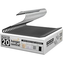 Hanger Central 20 Pack Non Slip Open Ended Pants Hangers