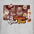 thumbnail image 2 of Junior's Friends It Tastes Like Feet Thanksgiving Icons Scene Graphic T-Shirt, 2 of 3