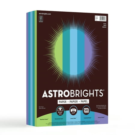 UPC: 0759598202746 | Astrobrights Color Paper  8.5  x 11   24 lb.  Cool Assortment  500 Sheets